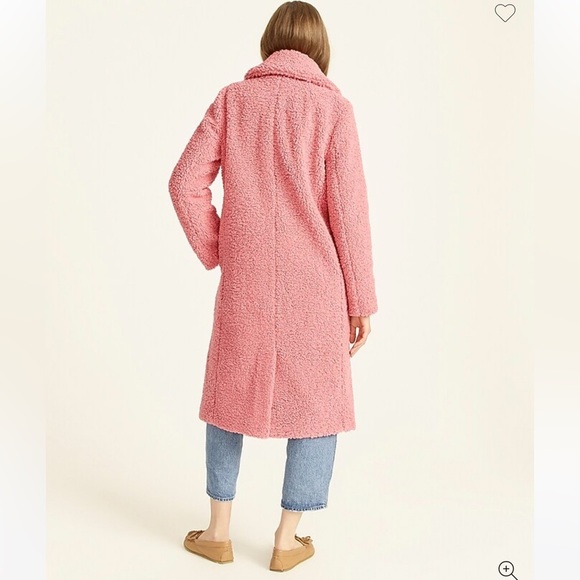 J. Crew Double Breasted Teddy Sherpa Topcoat NWOT SZ XL  BA523 Cream color - Picture 3 of 10